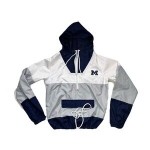 Vintage U of M Michigan Wolverines Proedge Windbreaker Jacket Women's Small Y2K